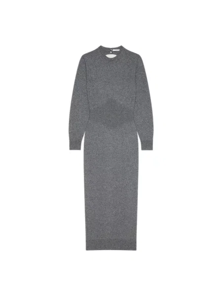 Sukienka maxi Givenchy z kaszmiru elegancka szara