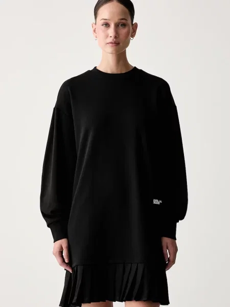 Karl Lagerfeld Jeans rochie oversized din negru