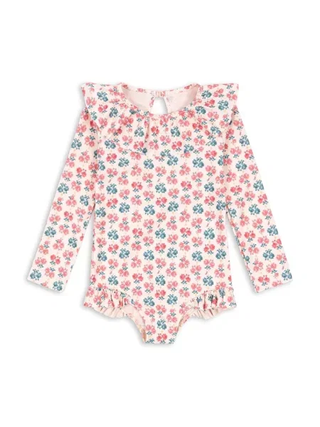 Konges Sløjd Jednodielne detské plavky MANUCA LS SWIMSUIT GRS ružová