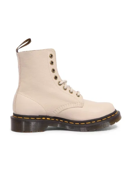 Botki Dr. Martens beżowe