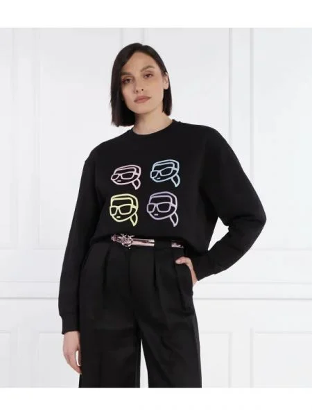 Karl Lagerfeld Hanorac ikonik | Oversize fit negru