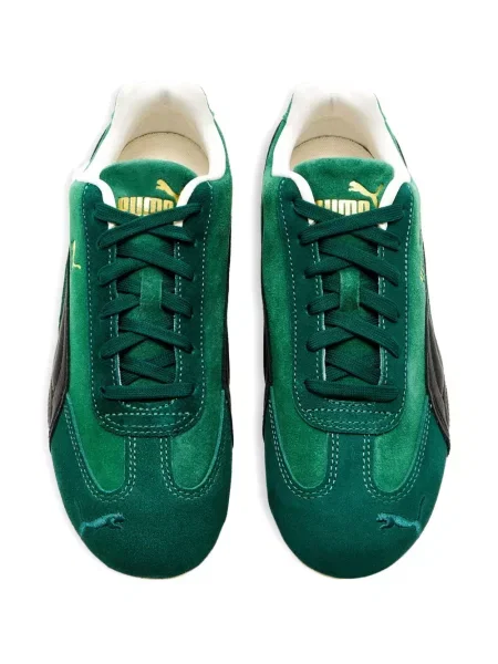 Sneakerși Puma Suede din piele de căprioară verde