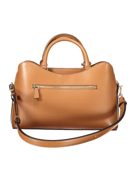 Guess torebka tote z imitacji skóry JANIE brązowa