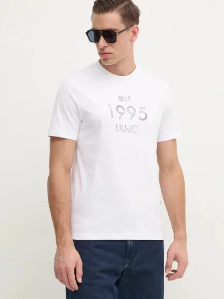 Liu Jo t-shirt z nadrukiem biały