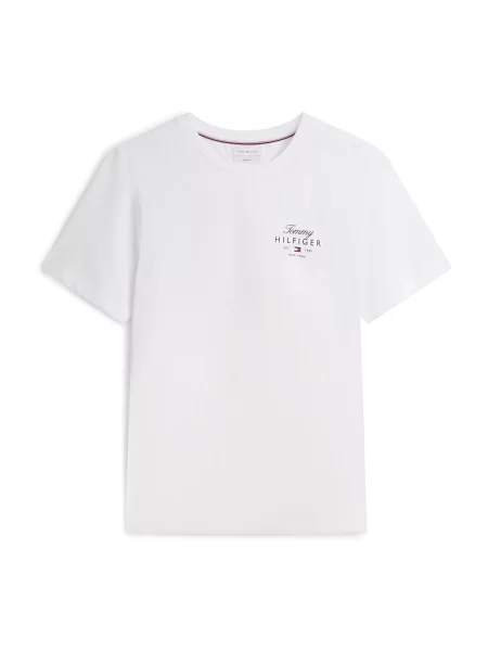 TOMMY HILFIGER Tricou negru alb