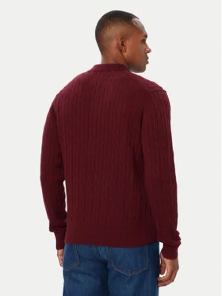 Tommy Hilfiger Pulover Classic Bordo rdeča