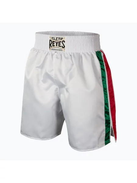 Boxerské šortky Cleto Reyes Satin Boxing white/green/red bílé