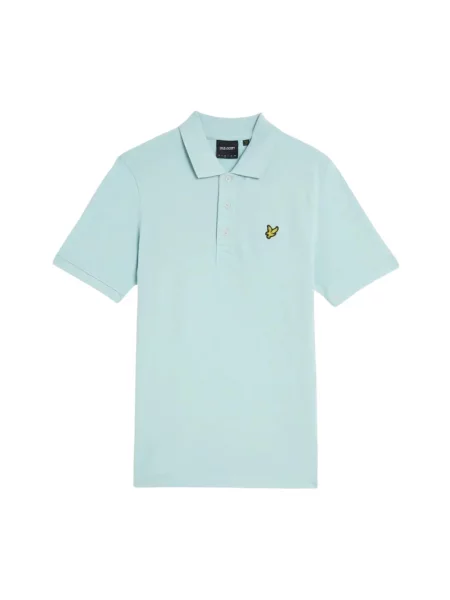 Koszulka polo Lyle & Scott z nadrukiem niebieska