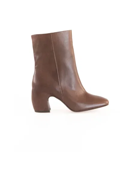Botki Cortana skórzane brązowe