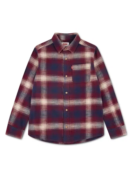 Levi's Kids Marškiniai gelsvai / tamsiai mėlyna jūros / vyno raudona pilka