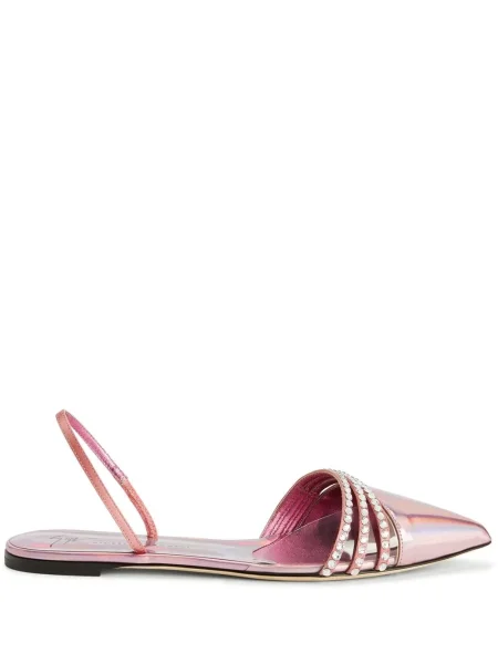 Pantofi cu toc Giuseppe Zanotti slingback roz