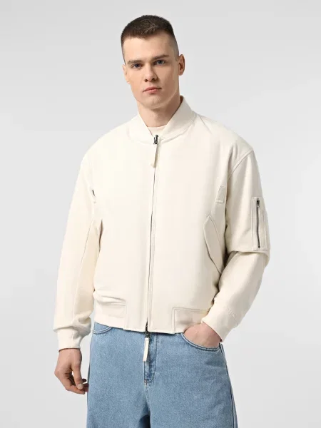 Бомбер Emporio Armani бежевый