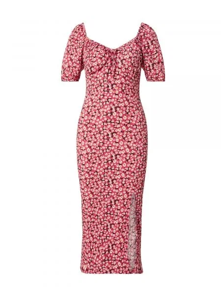 Happiness İstanbul Poletna obleka zlato-rumena / pitaja / črna bela