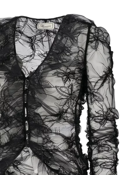 Bluză Blumarine cu volane negru
