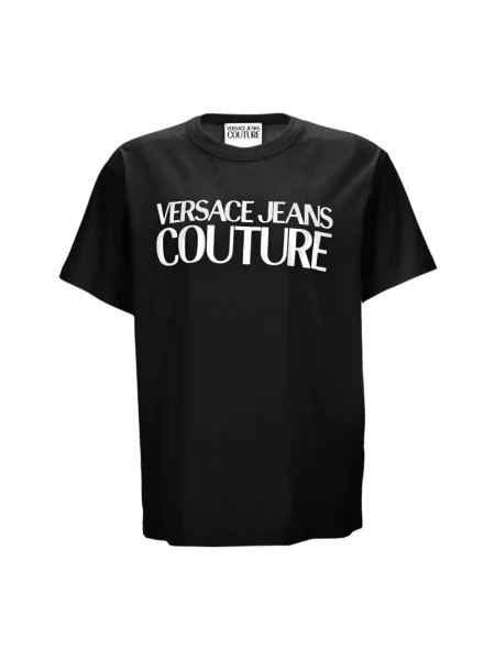 Koszulka polo Versace Jeans Couture czarna