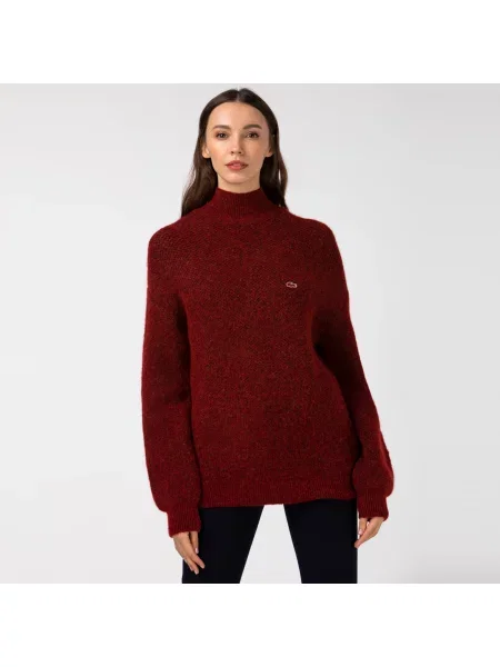 Свитер Lacoste.com бордовый
