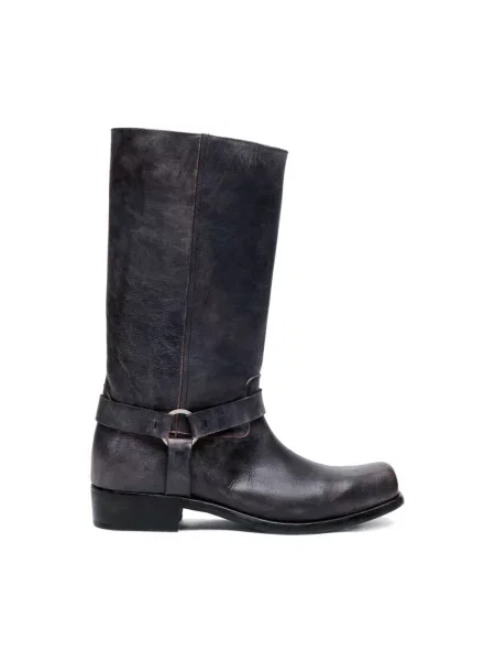 Botki Golden Goose skórzane czarne