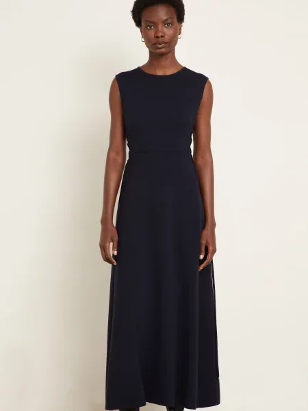 Max Mara Sukienka Z Dzianiny Delfi blau granatowa