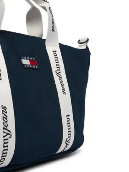 Kabelka Tommy Jeans Ess Daily Mini Tote Tmavomodrá biela
