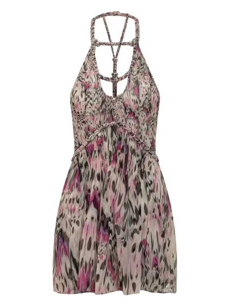 Mała mały sukienka mini Isabel Marant garniturowa różowa