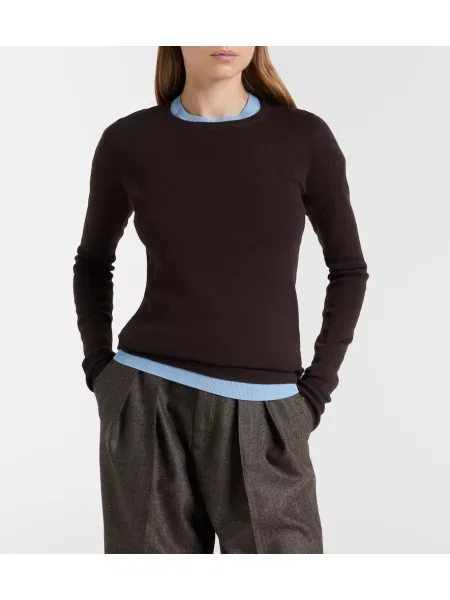 Top Extreme Cashmere din cașmir maro