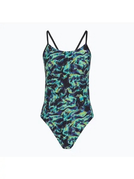 Jednodílné plavky TYR Durafast Elite Energy Cutoutfit green zelené