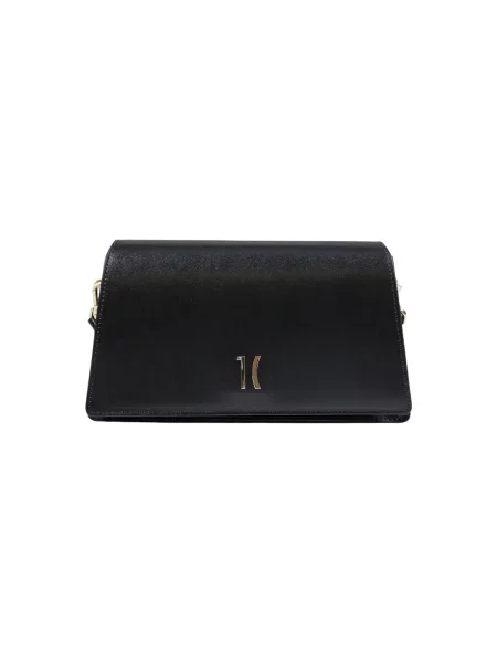 Usnjena usnjena torbica Alviero Martini Prima Classe črna