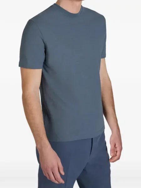 Tricou Zanone cu nervuri alb