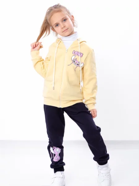 Дитячий Спортивний костюм Носи своє бавовна/поліестер жовтий