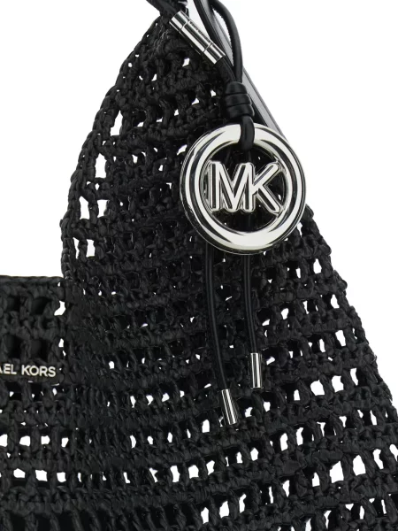 Geantă Michael Michael Kors cu decolteu în V din dantelă de costum albastru