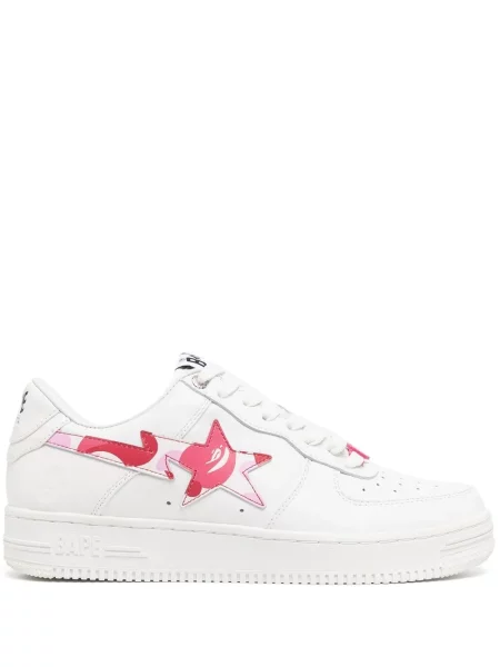 Sneakerși A Bathing Ape® din piele alb