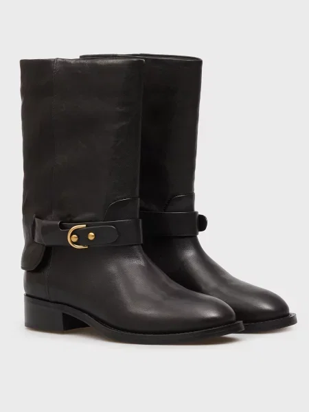 Кожаные сапоги Prpy черные