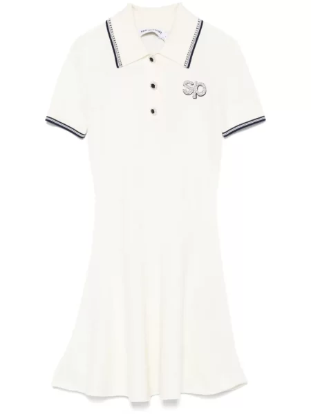 Dzianinowa mała sukienka mini Self-portrait garniturowa