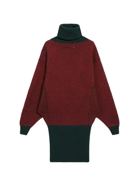 Rochie mini Mm6 Maison Margiela cu imprimeu geometric roșu