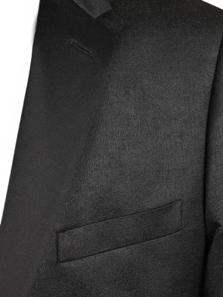 Geacă Lardini din satin cu rever negru