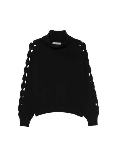 Sweter z golfem D.exterior czarny