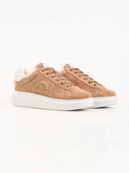 Karl Lagerfeld Kapri sneakers dámske semišové béžová