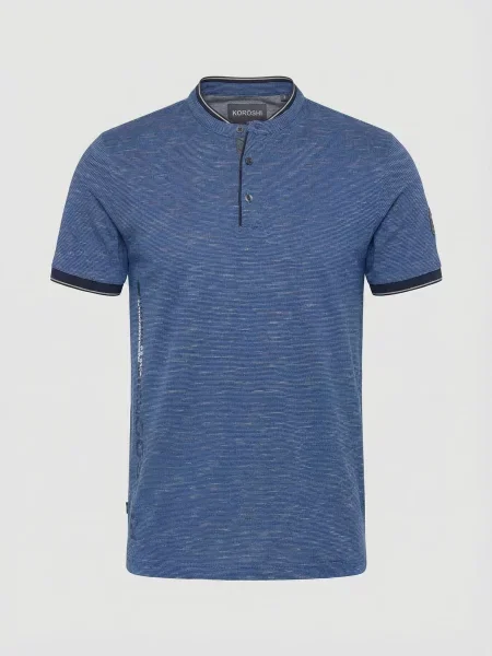 KOROSHI Tricou Fancy amestec albastru