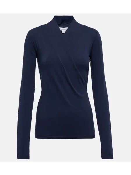 Top Velvet de catifea albastru