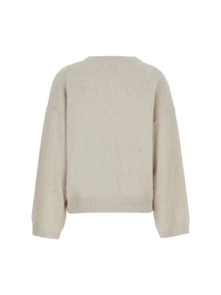 Sweter Loulou De Saison wełniany beżowy