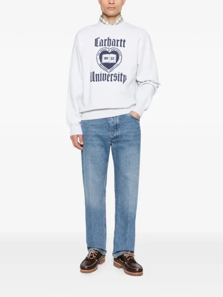 Hanorac Carhartt Wip cu imagine gri