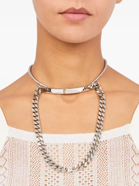 Colier Mm6 Maison Margiela argintiu