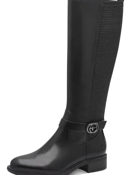 Tamaris Kozačky černá