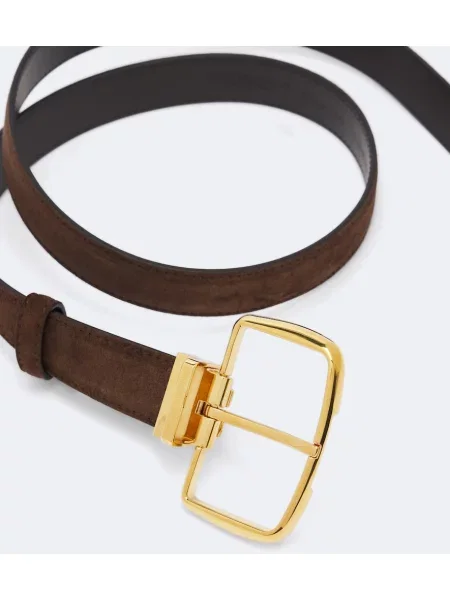 Cu centură curea Dolce&gabbana din piele de căprioară maro