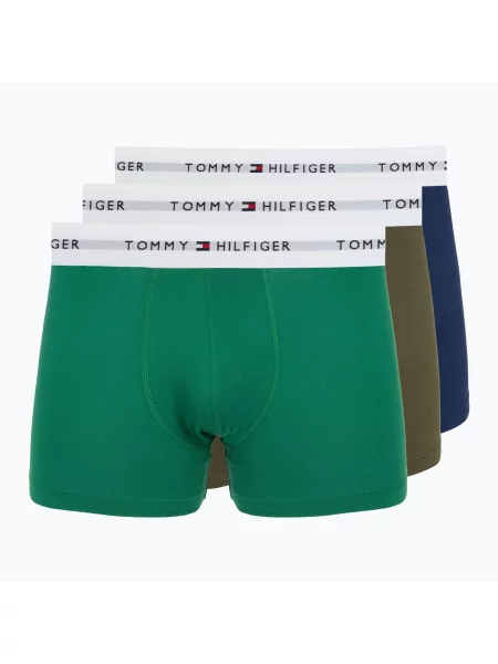 Boxeri pentru bărbați Tommy Hilfiger Trunk 3 pairs army green/prp nvy/nov grn verde