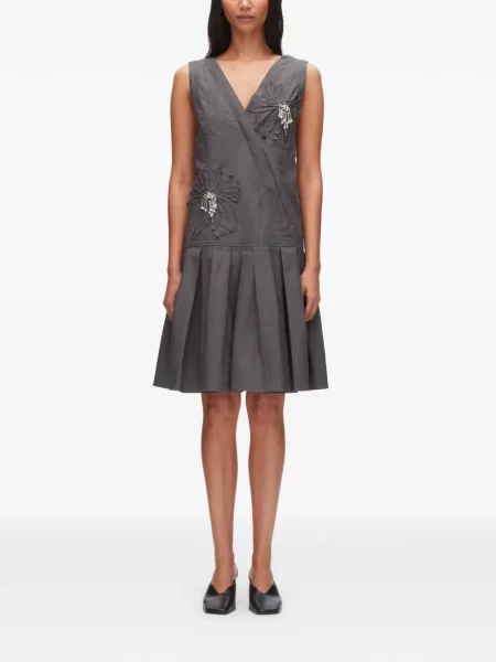 Rochie mini 3.1 Phillip Lim cu model floral gri