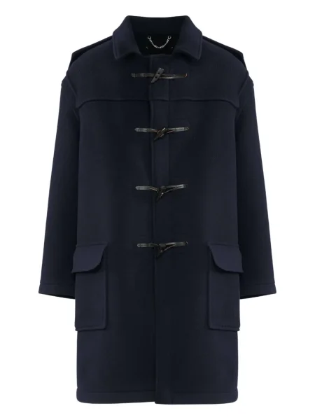 Vlněný duffle kabát Maison Margiela modrý