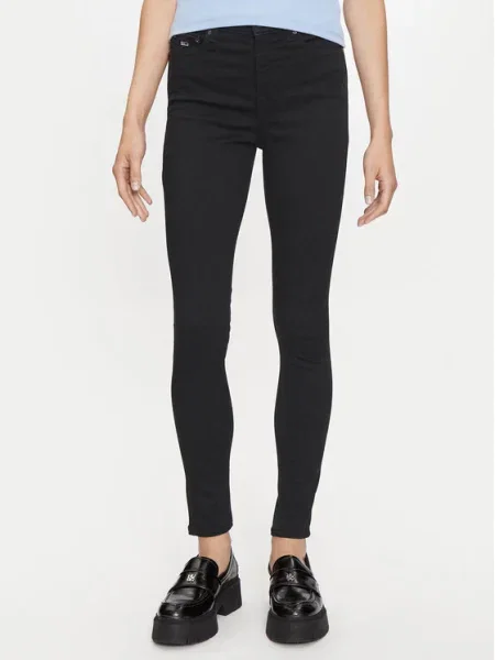 Tommy Jeans Blugi Nora Skinny Fit negru