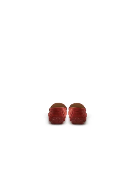 Półbuty Bally zamszowe casual czerwone