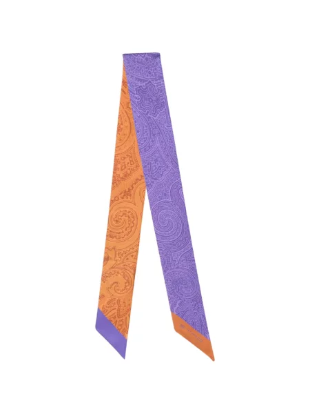 Šal Etro s printom s paisley uzorkom ljubičasta
